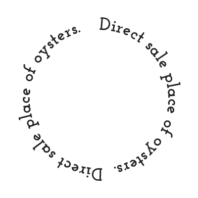 Direct sale place of oysters.